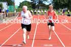 Womens 100 metres, 2024 NE Masters Track and Field Champs., Monkton Stadium, Jarrow.  Photo: David T. Hewitson/Sports for All Pics